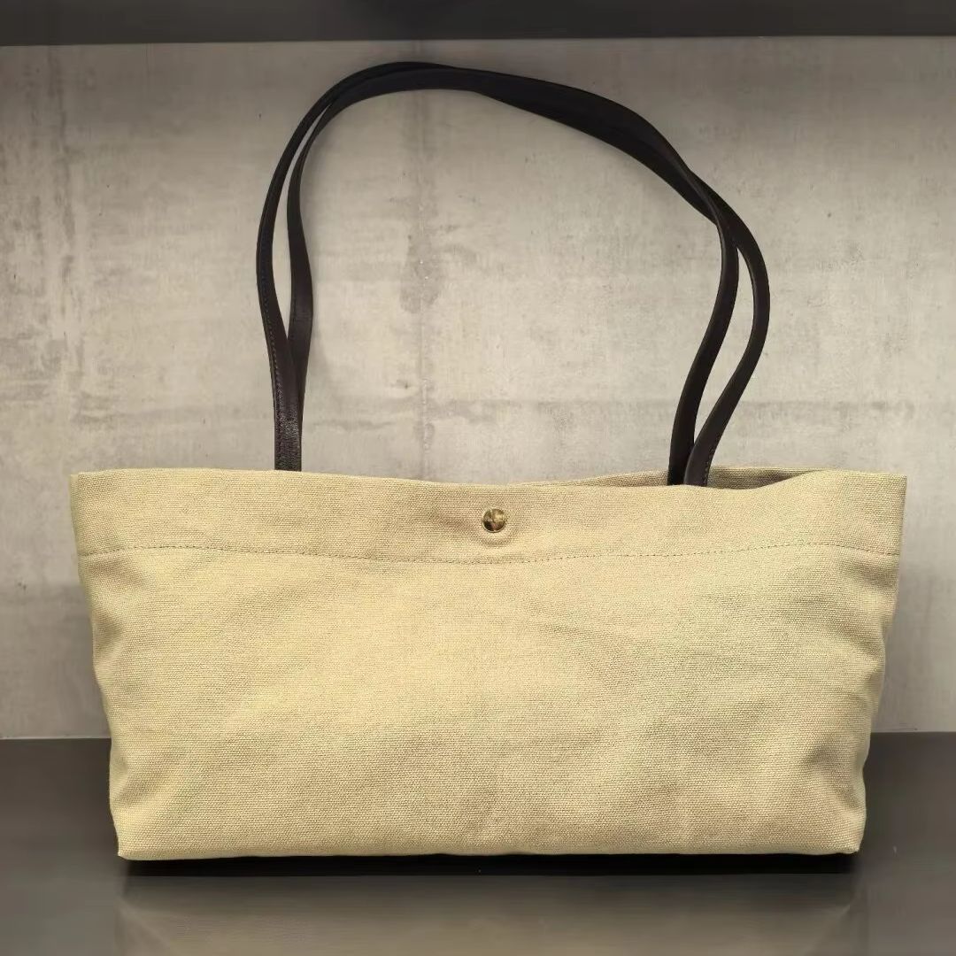 Tote Bag Canvas Print - حقيبة كتف عصرية جديدة بحزام قماشي،