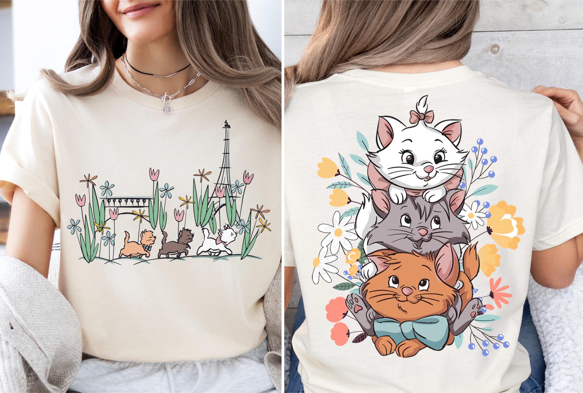 Fashion Street Cat - تي شيرت نسائي صيفي جديد برسومات