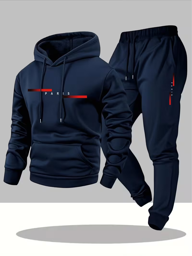 Street Fashion Hoodie - طقم رجالي عصري الأكثر مبيعًا بطباعة