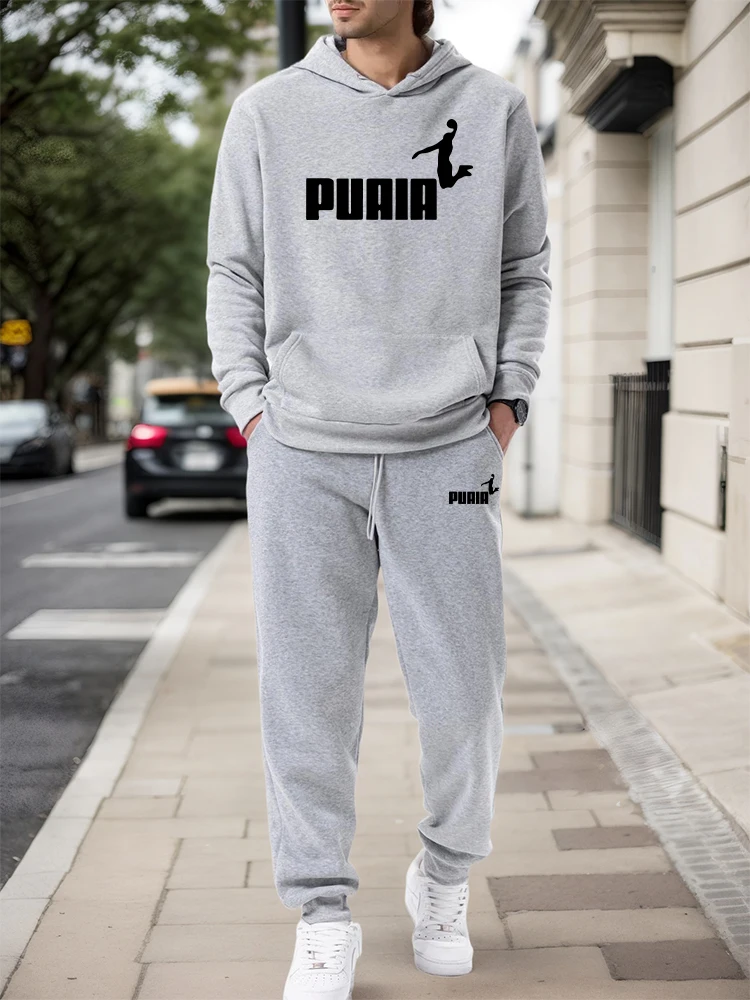 Street Fashion Hoodie - طقم رجالي/هودي/بنطلون خريف وشتاء 2026، ملابس
