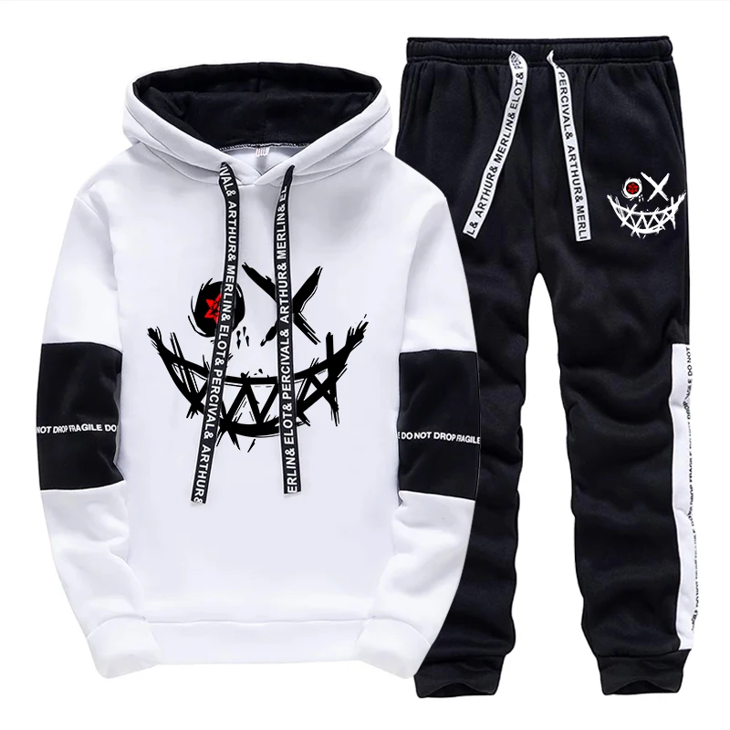 Street Fashion Hoodie - طقم رجالي/هودي/بنطلون خريف 2026، ملابس رياضية