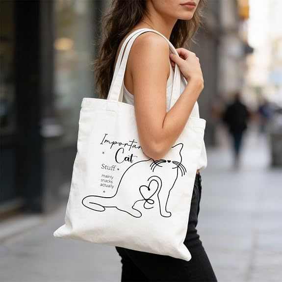 حقيبة يد قماشية بتصميم فني لصو - مراجعة Tote Bag Canvas Print وسعره