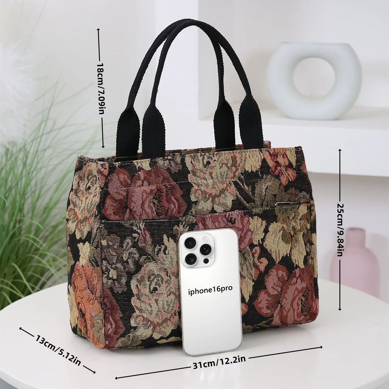 حقيبة يد نسائية بطبعة زهور، حق - مراجعة Tote Bag Canvas Print وسعره