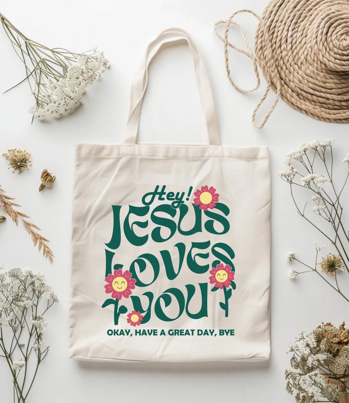 يسوع يحبك ملهمة قماش حمل حقيبة - مراجعة Tote Bag Canvas Print وسعره