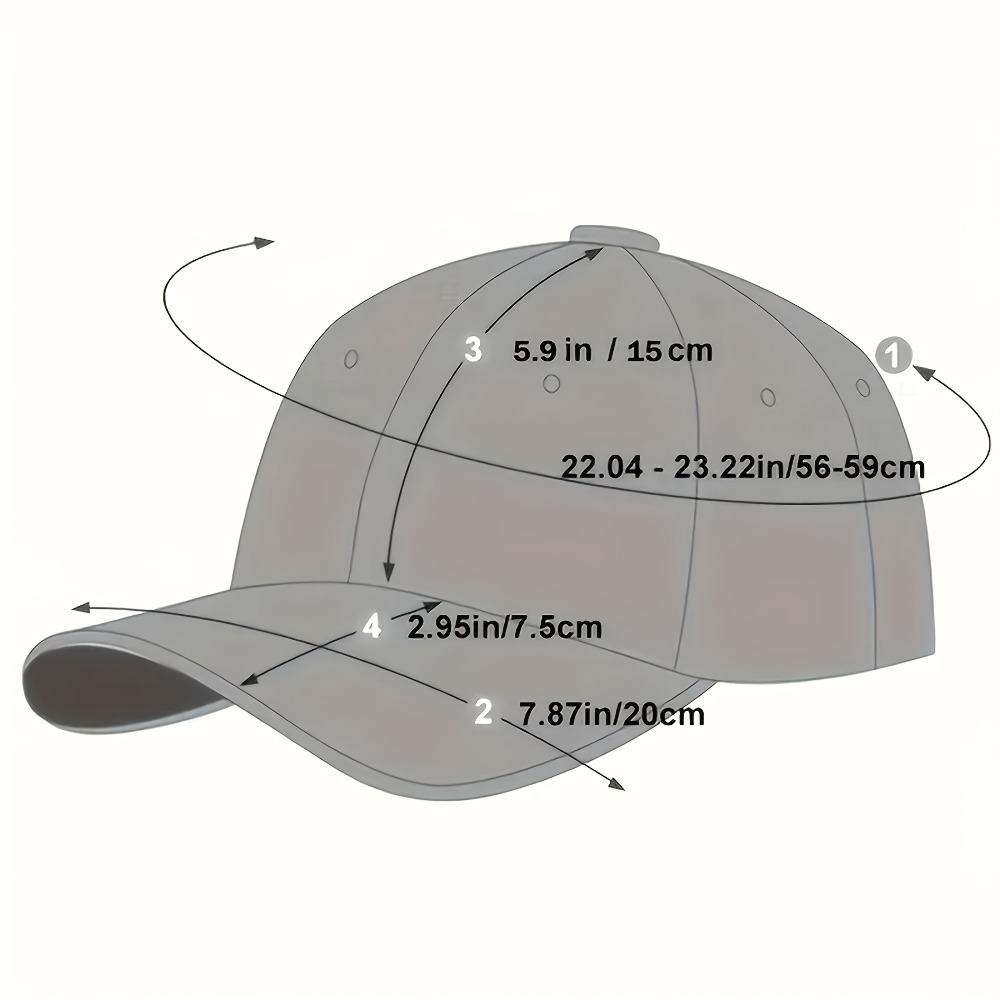 1 قطعة قبعة بيسبول عادية مغسول - مراجعة Baseball Cap Fitted وسعره