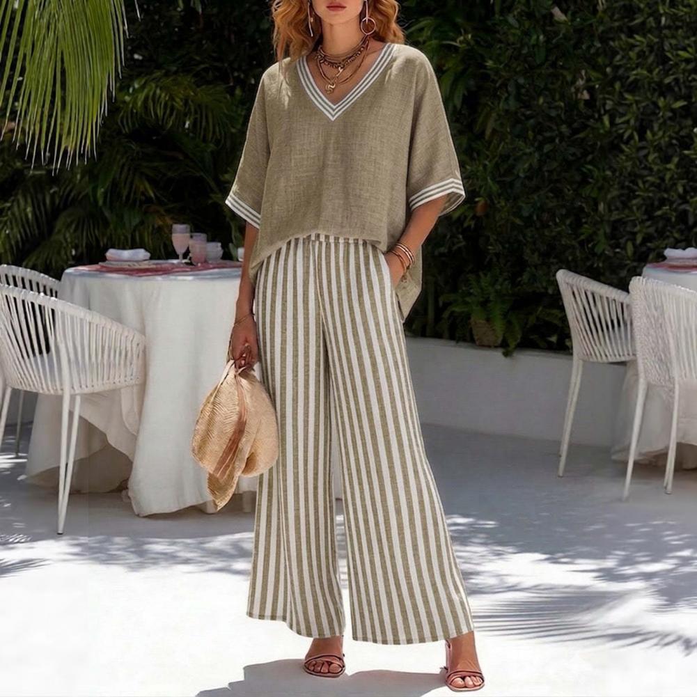 طقم نسائي مكون من قطعتين: قميص - مراجعة Street Fashion Elements وسعره