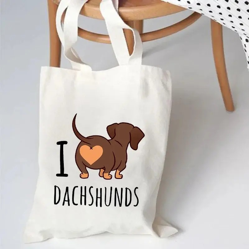 لطيف الألماني مضحك حقائب اليد  - مراجعة Tote Bag Canvas Print وسعره