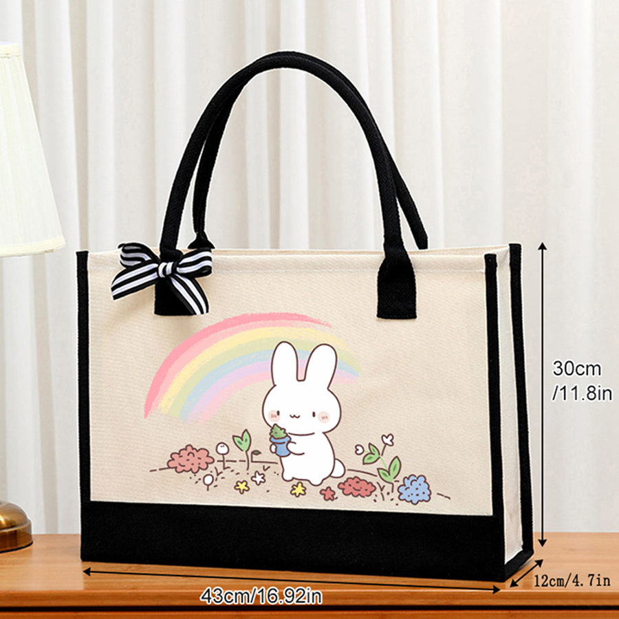 حقيبة قماشية بيضاء خفيفة مطبوع - مراجعة Tote Bag Canvas Print وسعره