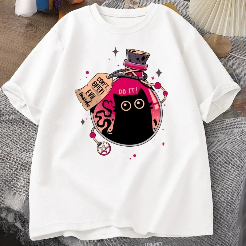 الشر القط الأسود في الزجاجة تي - مراجعة Fashion Street Cat وسعره