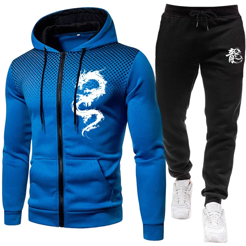 طقم رجالي بنمط التنين الباريسي - مراجعة Street Fashion Hoodie وسعره