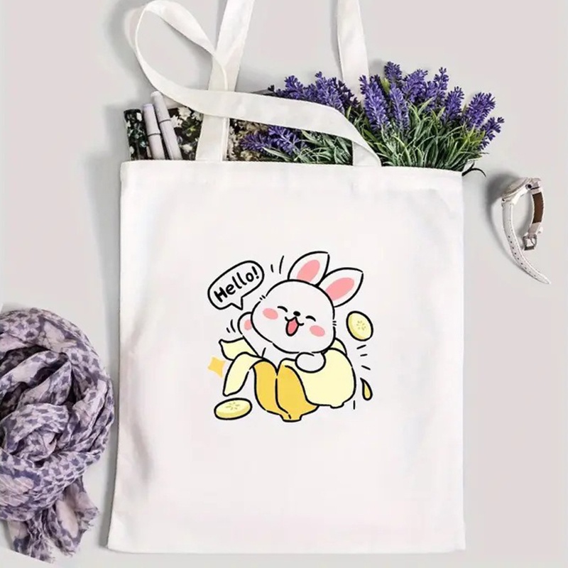 حقيبة قماشية مطبوعة برسومات ال - مراجعة Tote Bag Canvas Print وسعره