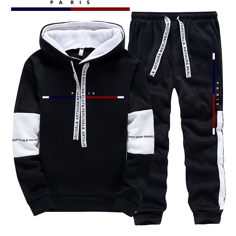 طقم رجالي مطبوع بتصميم باريسي/ - مراجعة Street Fashion Hoodie وسعره