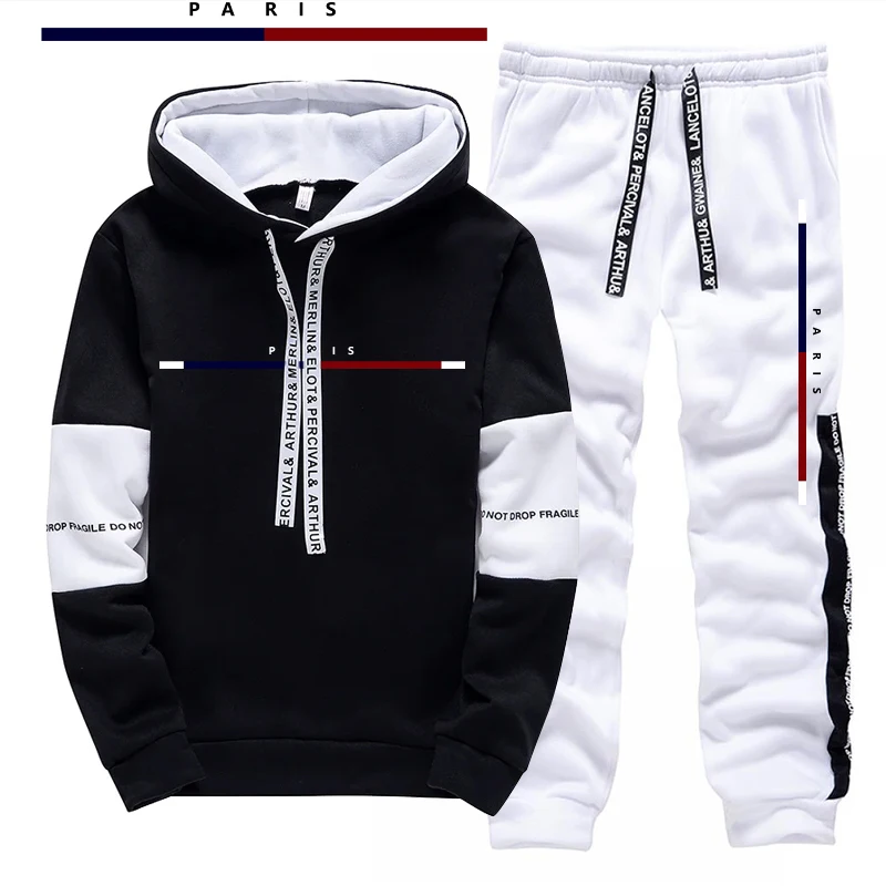 طقم رجالي مطبوع بتصميم باريسي/ - مراجعة Street Fashion Hoodie وسعره