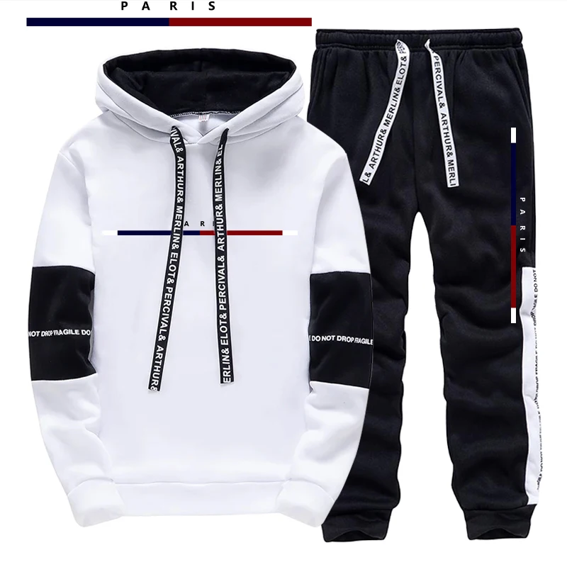 طقم رجالي مطبوع بتصميم باريسي/ - مراجعة Street Fashion Hoodie وسعره